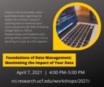 Foundations of Data Management: Maximizing the Impact of Your Data - April 2021 - Facebook by Megan M. Haught
