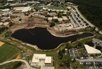 Academic Village expansion, aerial view of construction