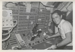 Edward Gibson at the Apollo Telescope Mount Console During Skylab 4