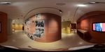 Exhibition space showing historical images and information in a Lisbon museum by Wendy Howard