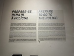 Preparation for police interaction in Museu do Aljube in Lisbon by Wendy Howard