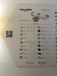 Menu of traditional pastries at past√©is de Bel√©m cafe in Lisbon, Portugal by Wendy Howard