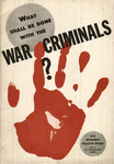 What shall be done with the war criminals?