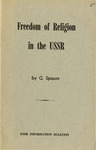 Freedom of religion in the U.S.S.R. by G. Spassow