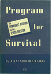Program for survival: The Communist position on the Jewish question by Alex Bittelman