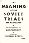 The meaning of the Soviet trials