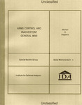 Arms control and inadvertent general war by Morton H. Halperin