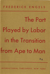 The part played by labour in the transition from ape to man