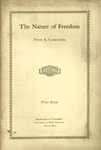The nature of freedom by Peter Archibald Carmichael