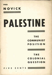 Palestine: The communist position, the colonial question by P. Novak