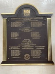 A Commemorative Plaque Honoring Senate Presidents Across the Years in Puerto Rico