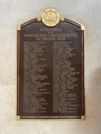 Celebration of Puerto Rico's Constitutional Assembly With a Historical Plaque Showcasing Delegates' Names by Maria Grisales