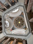 Stunning View of Ornate Ceiling With Intricate Designs in Puerto Rico's Historic Capitol Building Showcasing Architectural Beauty 1 by Maria Grisales
