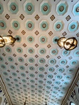 Intricate Ceiling Design Featuring Vintage Chandeliers El Capitolio de Puerto Rico by Maria Grisales