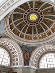 Stunning View of Ornate Ceiling With Intricate Designs in Puerto Rico's Historic Capitol Building Showcasing Architectural Beauty 3 by Maria Grisales
