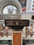 Historical Commemorative Plaque Honors Jesus T. Pinero in the Puerto Rico Capitol Building by Maria Grisales