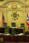 Debate Preparations in the Legislative Chamber of Puerto Rico's Government Building 1 by Maria Grisales