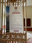 Guidelines for Behavior and Order at the Senate Entrance in Puerto Rico's Captiol by Maria Grisales