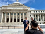 Photographers Capture Professional Dialogue Between Representative Eddie Charbonier and Dr. Fernando Rivera 3 by Wendy Howard