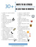 30+ Ways to De-stress in Less than 10 Minutes. by Staff Council